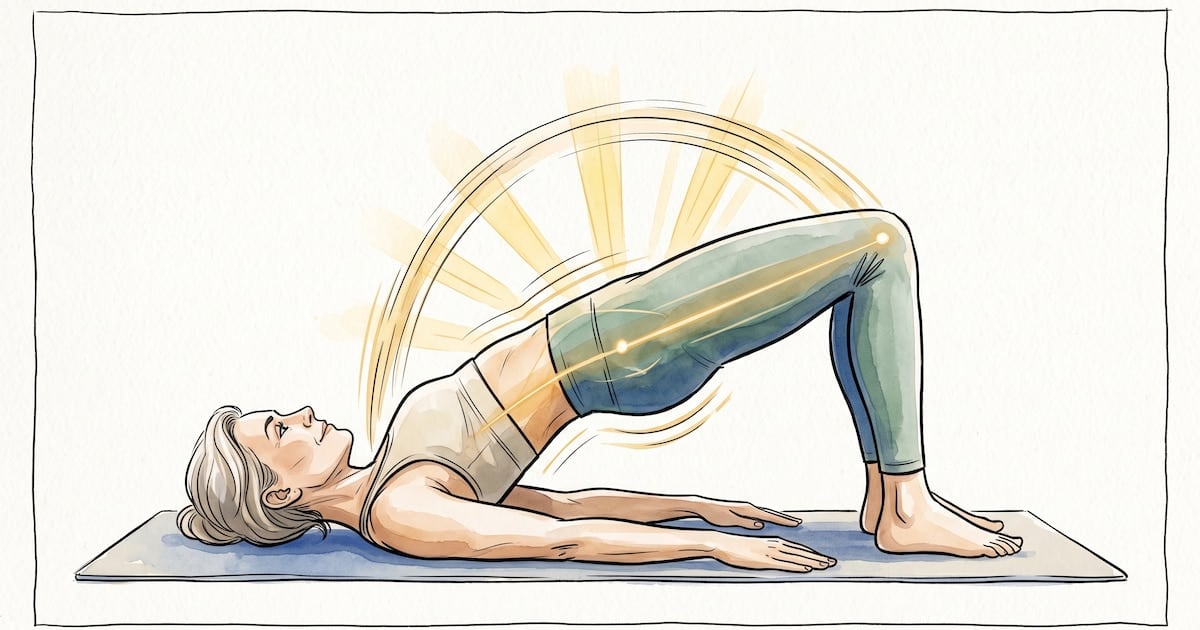 Plancha con rodillas apoyadas y puente: dos aliados para un abdomen firme después de los cincuenta
