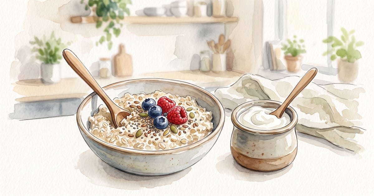 La mesa que ayuda a ir al baño: por qué la avena y el yogur griego no hacen lo mismo