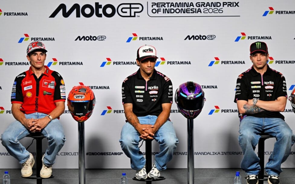 Mandalika dejó la foto perfecta y la duda que no deja dormir a Aprilia: ¿se juega en equipo o cada uno por la suya?