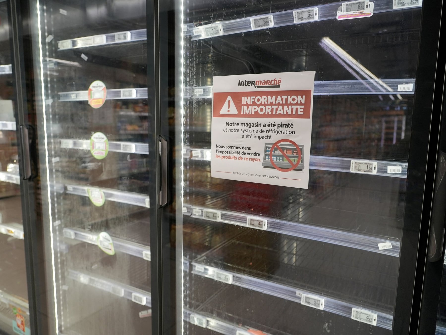 Ciberataque a 350 supermercados en Francia: cómo unos controladores viejos arruinaron góndolas enteras