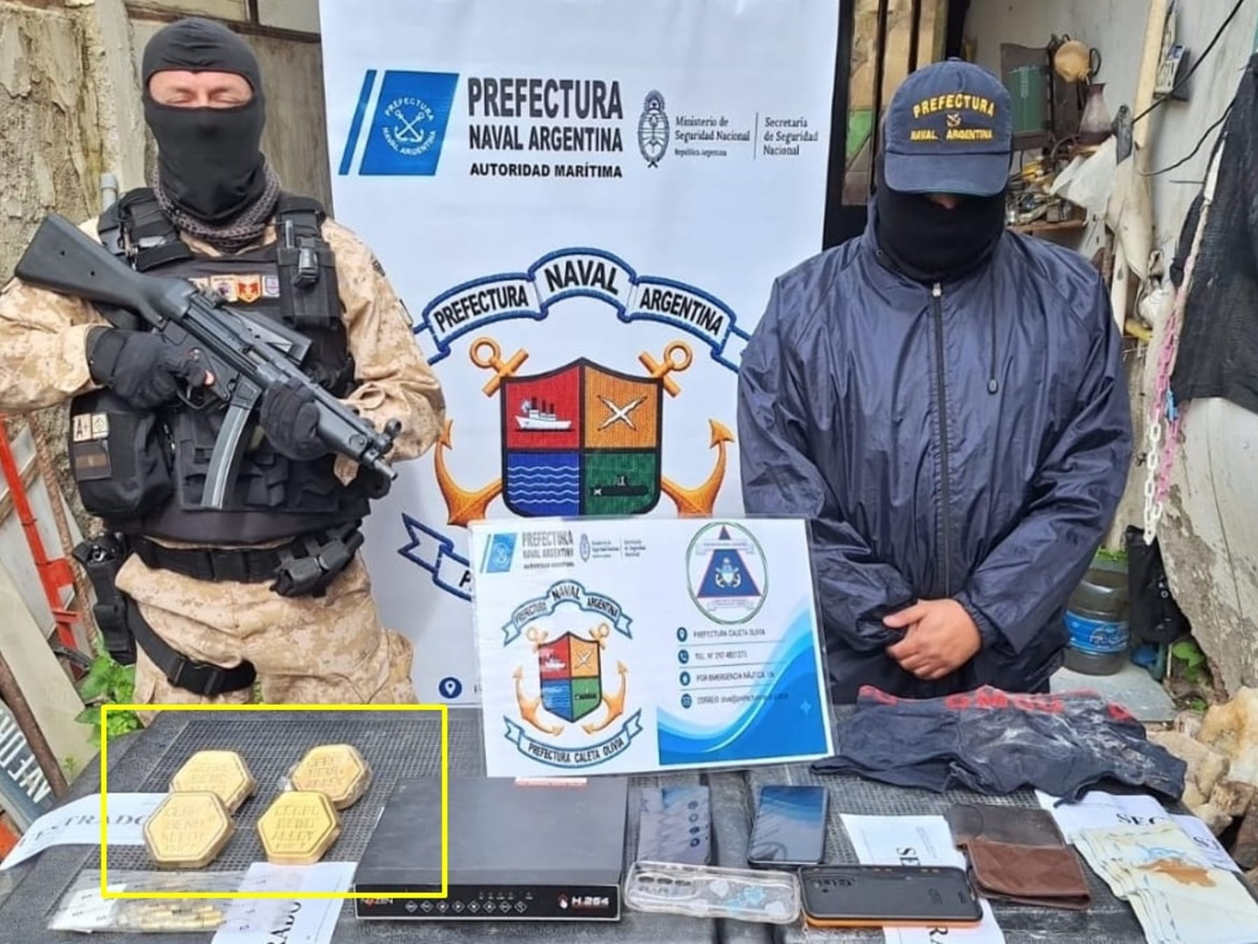Caleta Olivia: las piezas secuestradas eran una aleación usada en radioterapia y no lingotes de oro