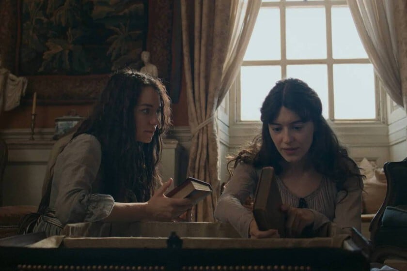 Dos hermanas, un campo abierto y ladea de Emma